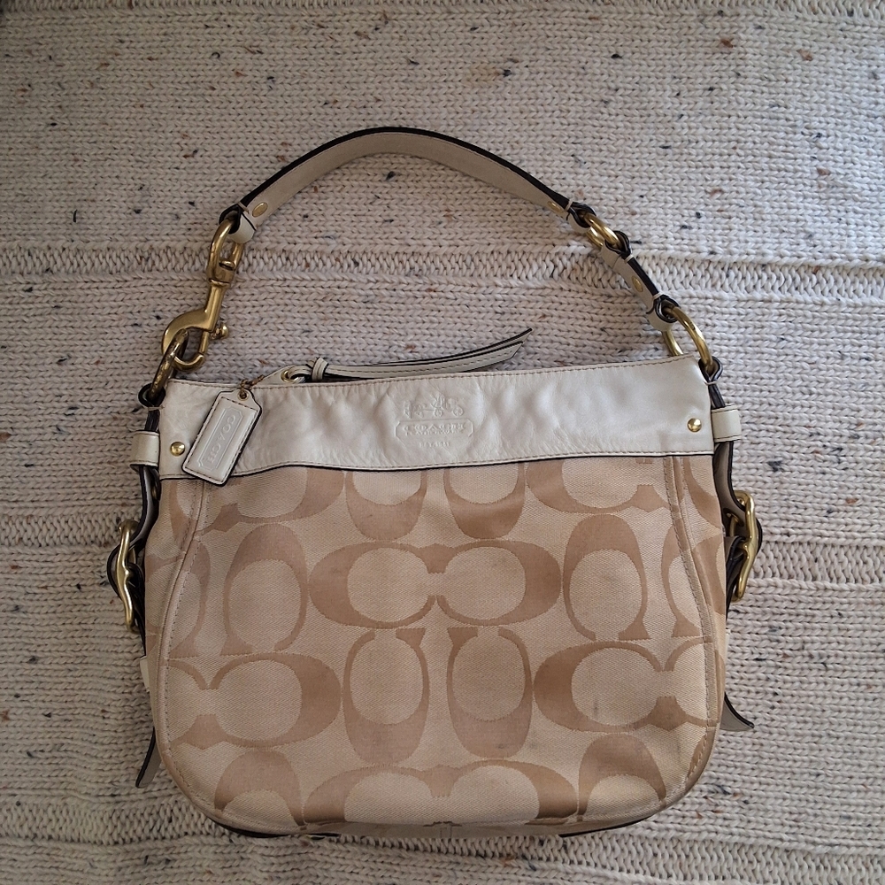 Coach Tan and Cream Women's Bag